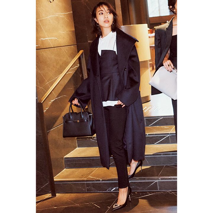 ネイビーママの参観日コーデ