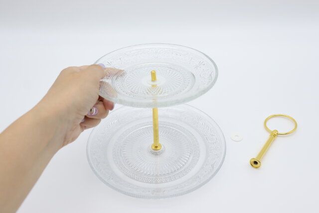 スリーピーのガラスプレート2段の組み立て