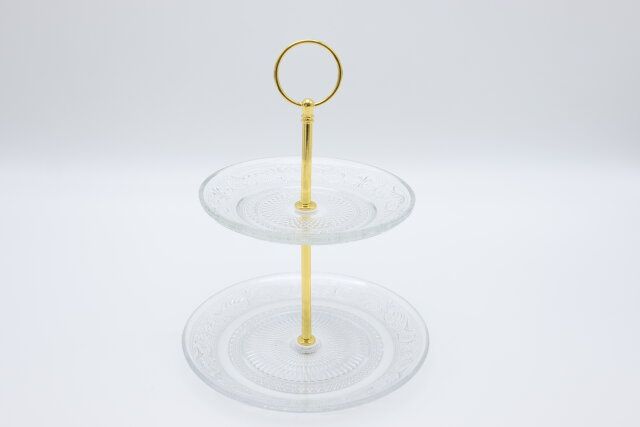 スリーピーのガラスプレート2段の完成図