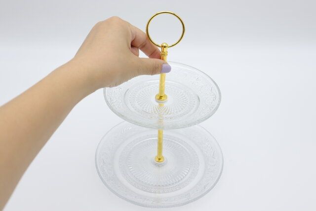 スリーピーのガラスプレート2段は安定感がある