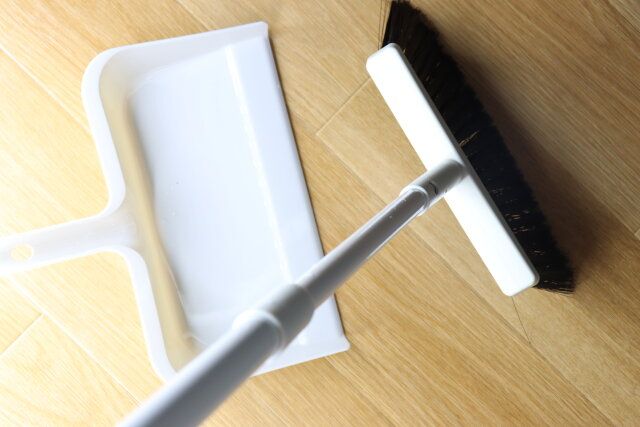 ジョイント式ホーキ ポール使用