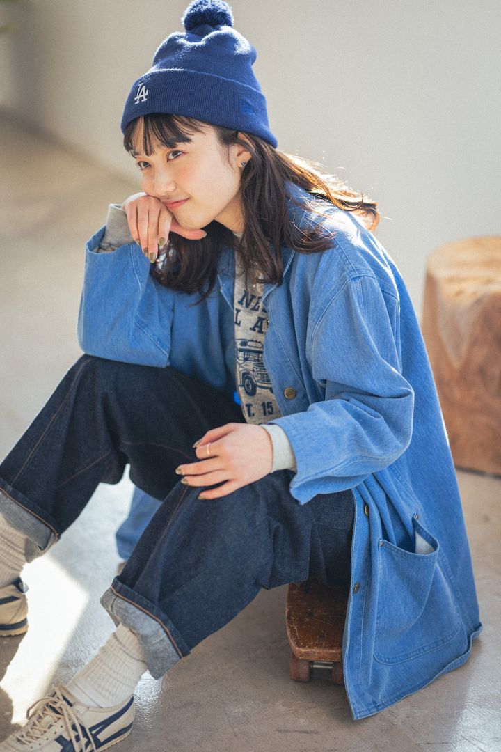 デニムは色でこんなに印象が変わる！春のおしゃれな着こなし2選【FUDGE FRIEND おしゃれさんの毎日コーディネート｜大島花菜】