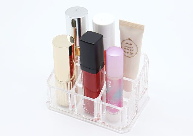 ダイソー 透明収納ケース（口紅用） 使用例