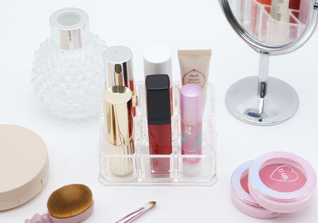 ダイソー 透明収納ケース（口紅用） 使用例 コスメ