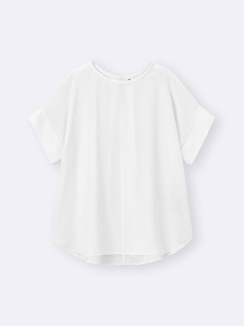 GUのドレープTブラウス
