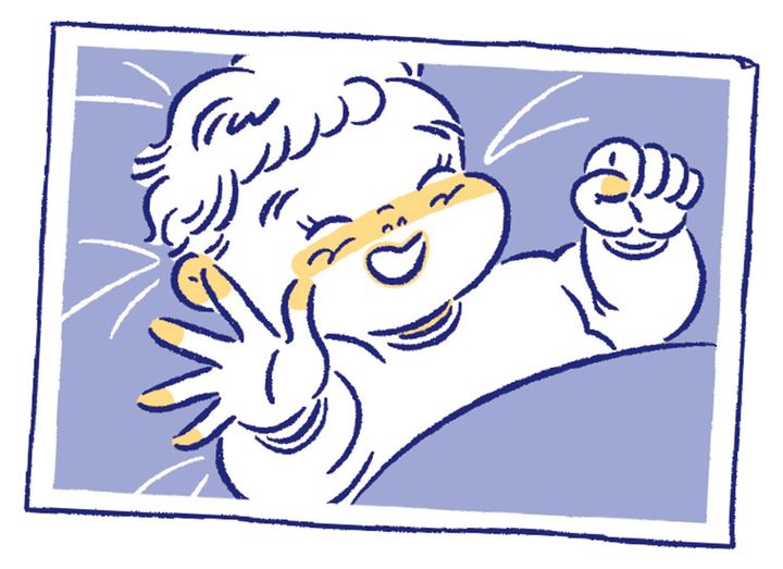 Q1、ニコニコしている赤ちゃん。この表情を引き出したのは？