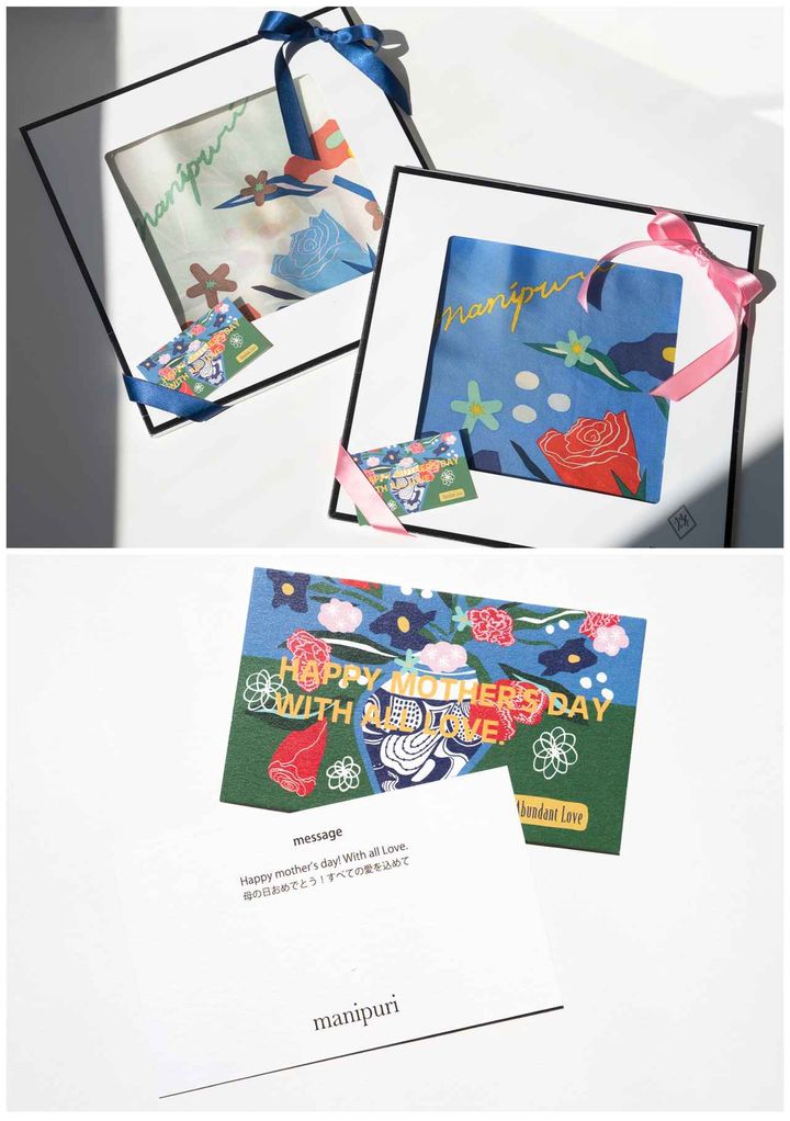 画像2: 【マニプリ】スカーフ“プレイフル”［65x65cm］各￥16,500 manipuri.jp