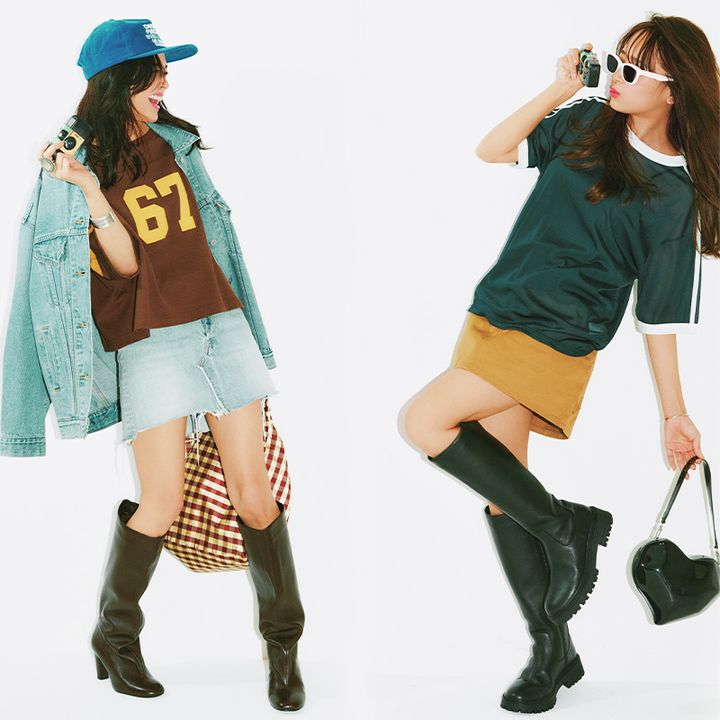 近藤千尋さんと宮城舞さんが写真を撮る様子