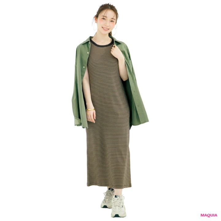 守屋麗奈さんが実演。肌見せタンクワンピに映えるヘルシー血色メイク_8