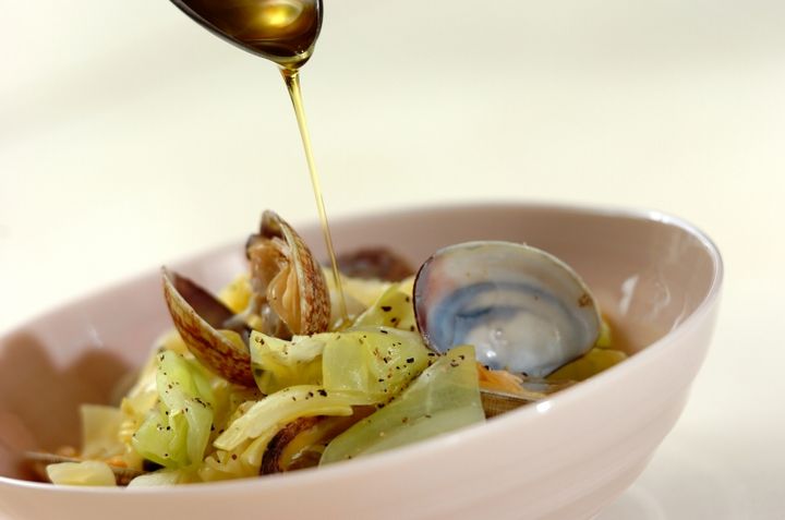 アサリと春キャベツの酒蒸しの作り方3