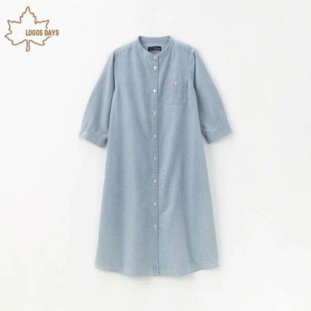 しまむらのデニムシャツワンピース