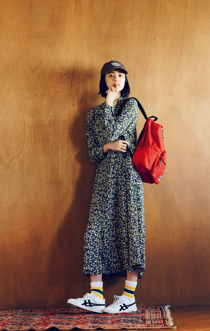 花柄ワンピース