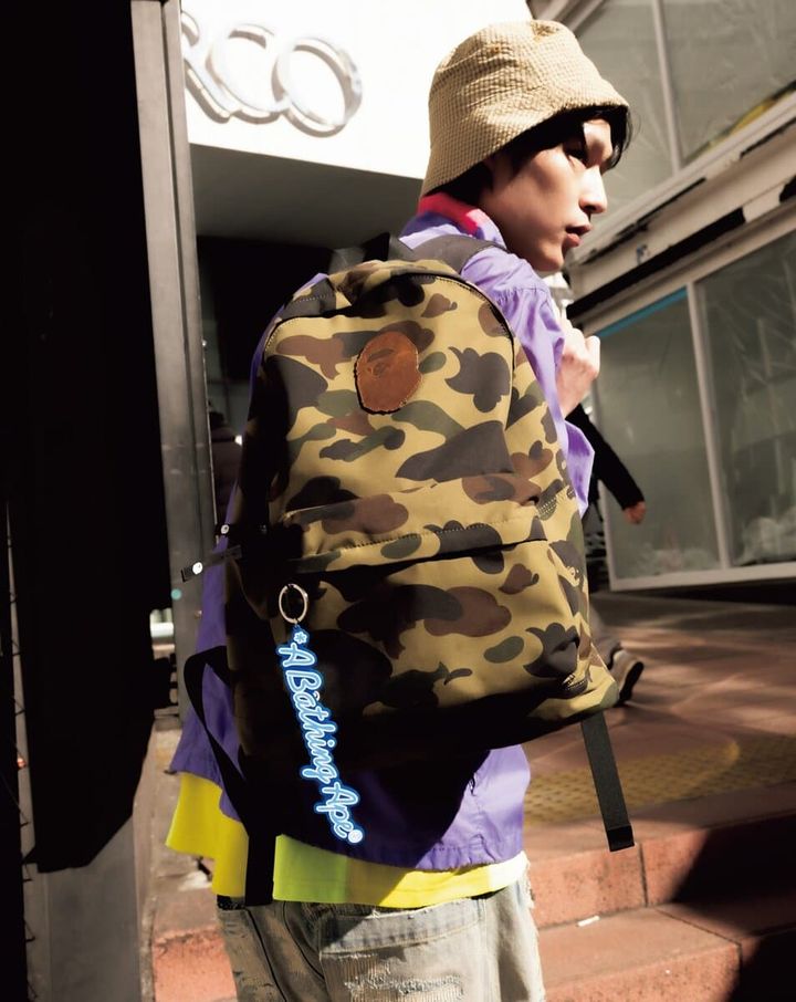 A BATHING APE® 1ST CAMOのクラシックなデイパック