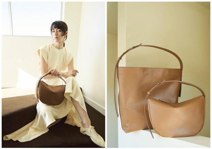 画像: 【TSUCHIYA KABAN】写真左：アトロー ワンハンドルトート Medium ¥143,000、写真右：（手前）アトロー ラウンドミニバッグ ¥80,300、（奥）アトロー ワンハンドルトート ¥165,000 ※すべて数量限定 tsuchiya-kaban.jp