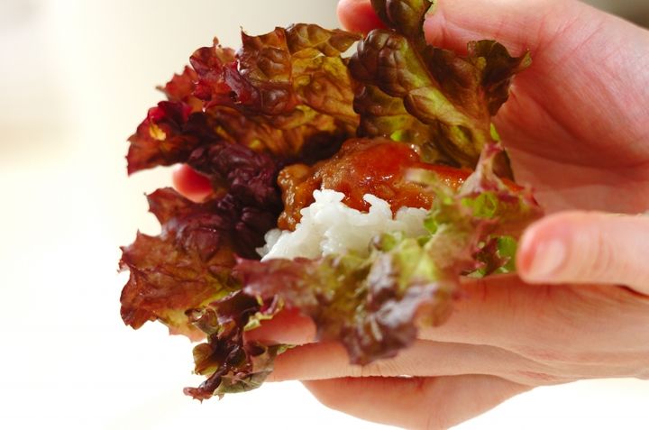 鶏の照り焼き手巻きご飯の作り方3