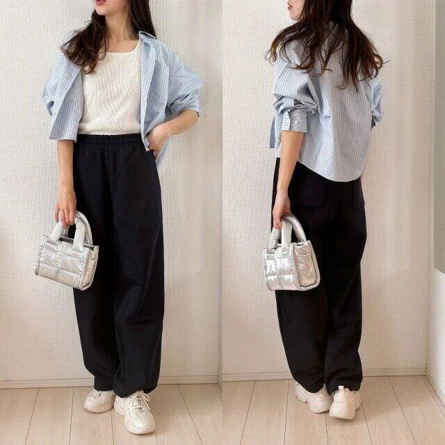 2025春夏ユニクロレディースJW ANDERSONオックスフォードシャツ着まわしコーデ