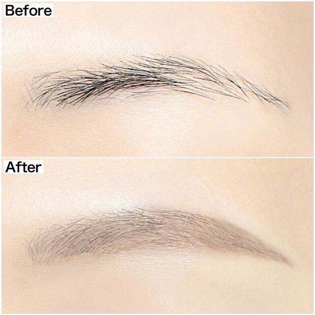 眉メイクのビフォーアフター