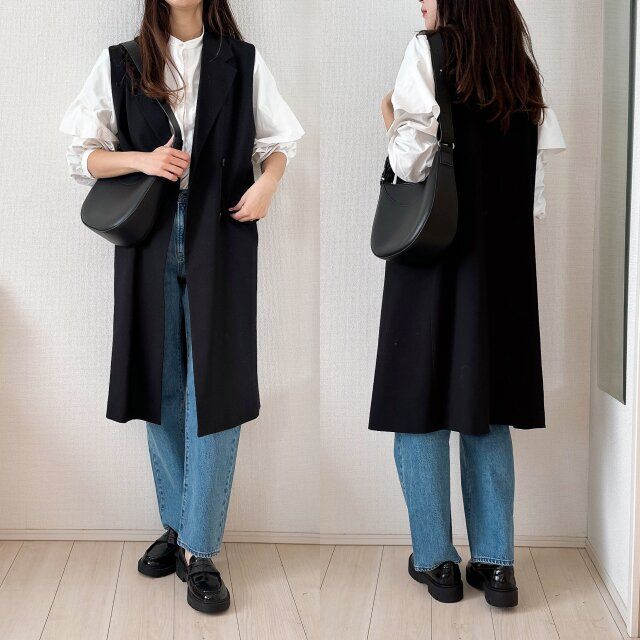 ジレを合わせてきれいめコーデにも◎