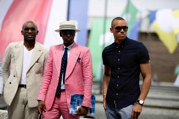 2017年春夏ピッティ・ウオモ90より。