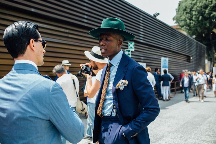 2018年春夏ピッティ・ウオモ92より。