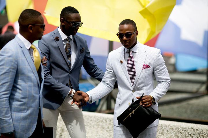 2017年春夏ピッティ・ウオモ90より。