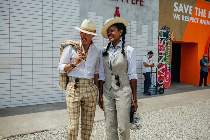 2018年春夏ピッティ・ウオモ92より。