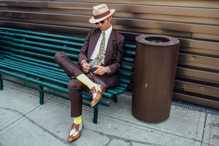 2018年春夏ピッティ・ウオモ92より。