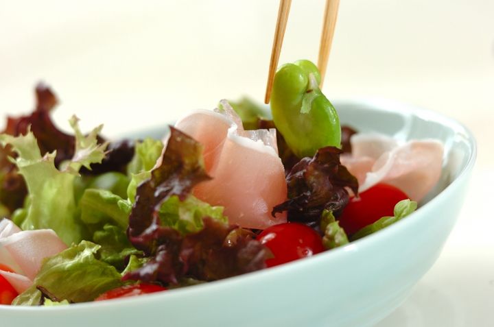 ソラ豆のサラダの作り方1