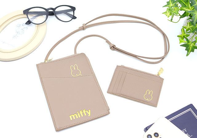 ミッフィーカード＆コインケース付きマルチポシェット