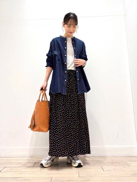デニムシャツコーデ4