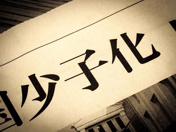 見出しに踊る「少子化」の文字