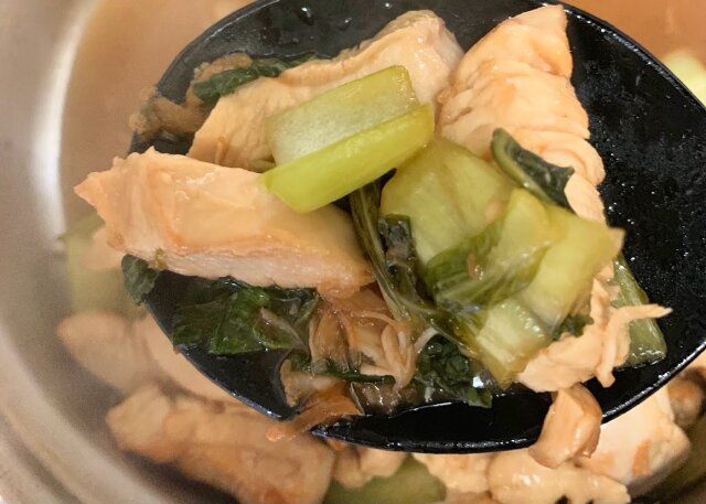 無印良品 シリコーン調理スプーン とろみのついたあんかけに使用