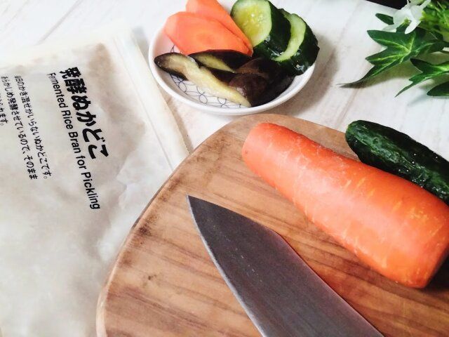 にんじん きゅうり 包丁 ぬか漬け