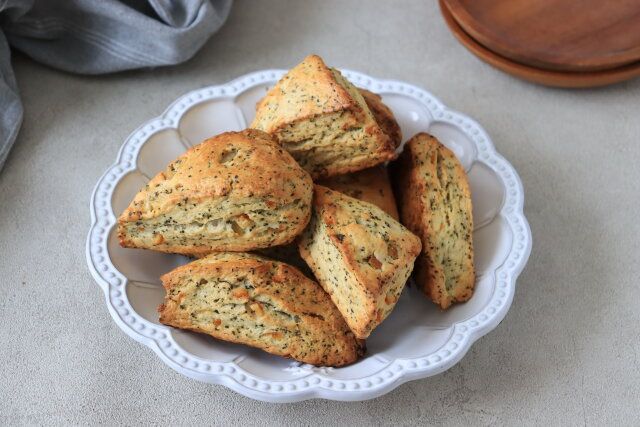 紅茶とオレンジのスコーンの完成