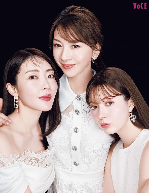 【左】大野真理子さん 【中】君島十和子さん 【右】八木アリサさん