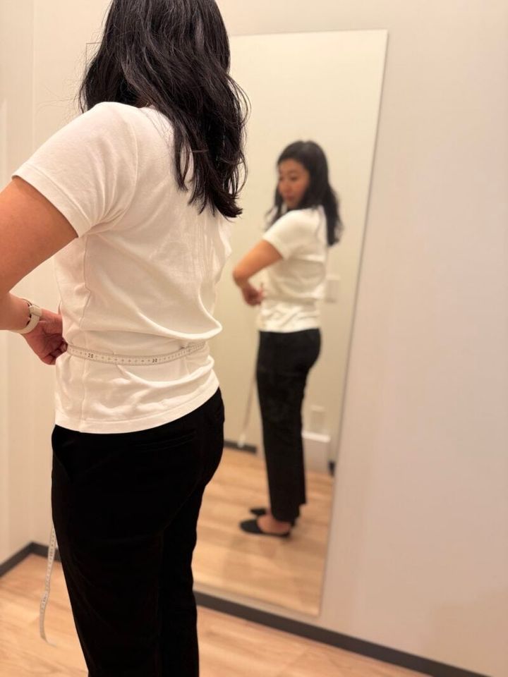 角藤さんがサイズ計測