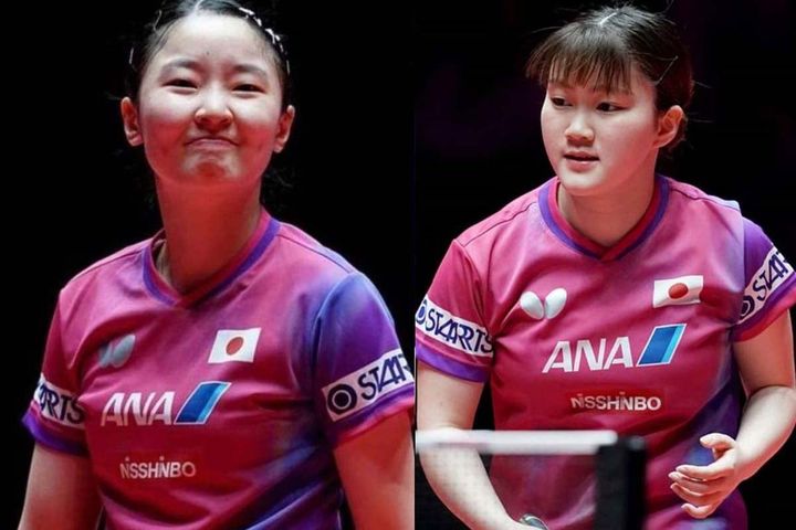 張本美和、大藤沙月（C）ITTF