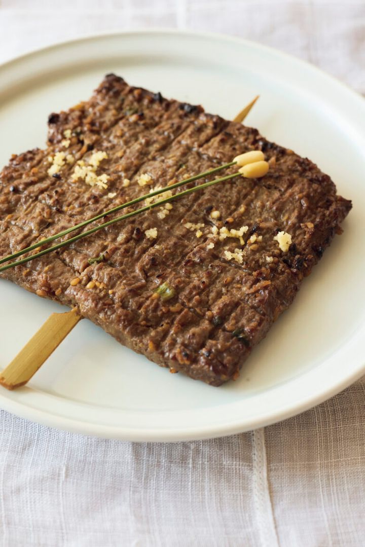 サンジョク（牛肉の串焼き）