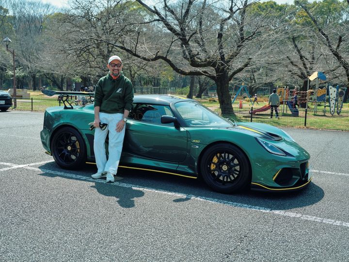 愛車のロータス「エキシージ・スポーツ４１０」は基本純正仕様。少しずつアップデートしながら今年で５年目。