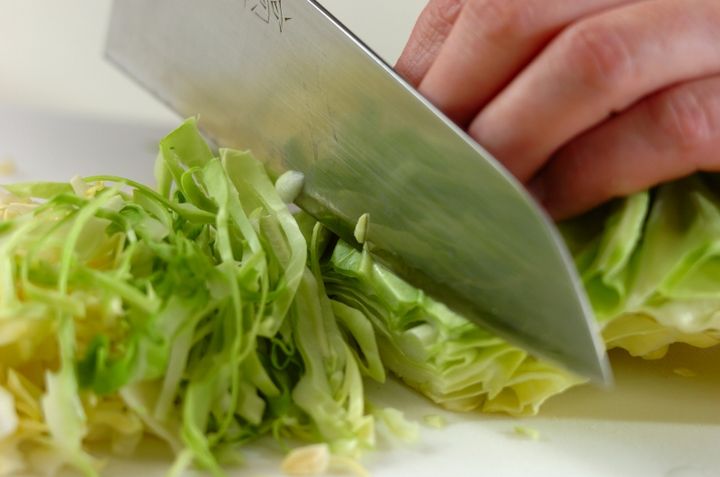 焼きマグロのゴマダレがけの下準備1