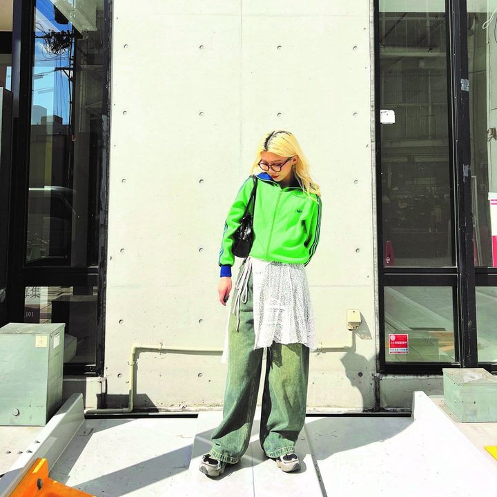 【SNAP】巻きスカートで春めく古着ミックスコーデ♡ 湯田桃花さん