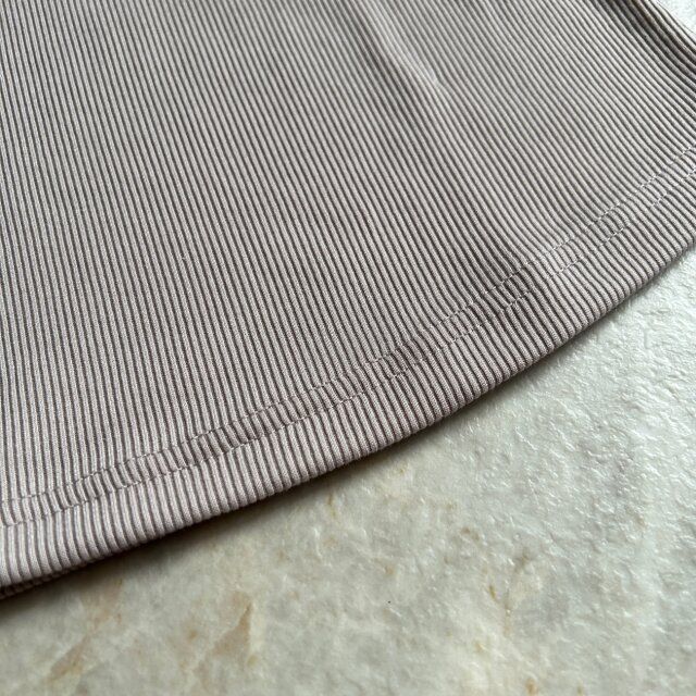 GU ソフトリブクルーネックT PINK 薄手生地