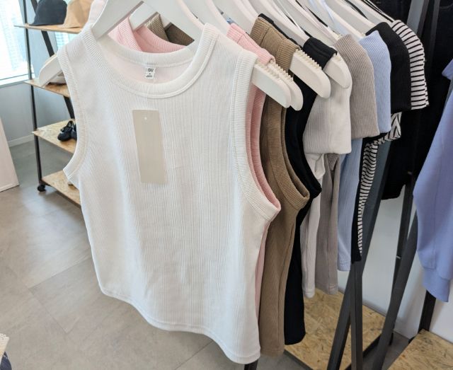 リブタンクトップ+E