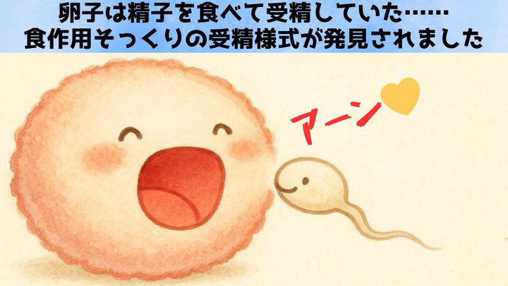 卵子は精子を食べて受精していた――食作用そっくりの受精様式を発見