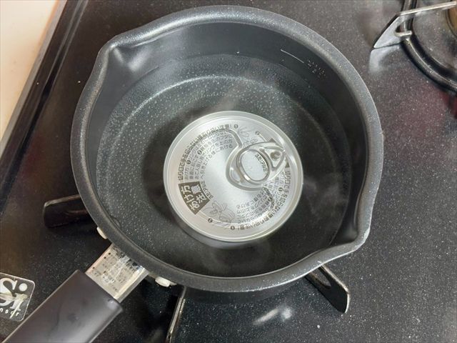 缶詰 湯煎時の写真