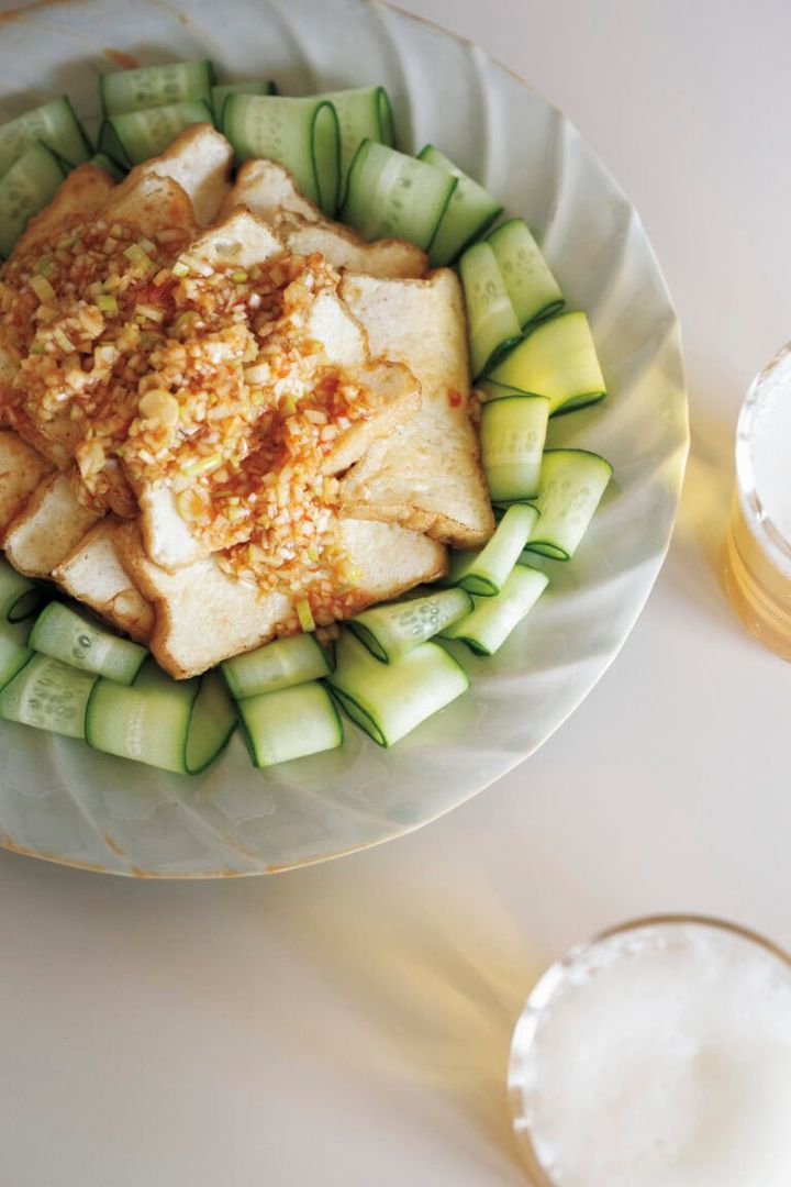 厚揚げのピリ辛ねぎだれ