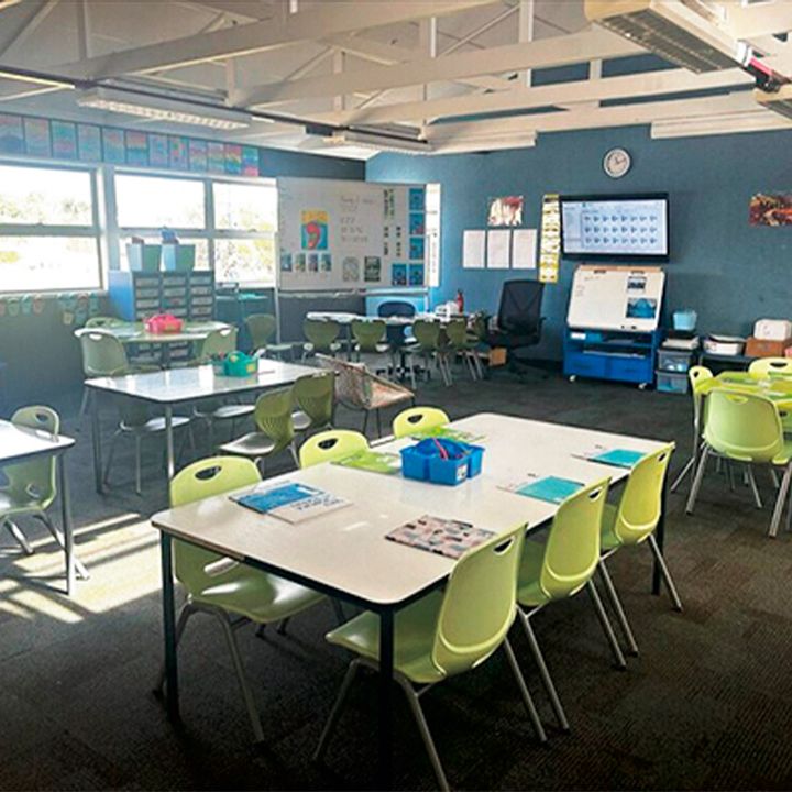 ニュージーランドのサマーキャンプの教室の様子