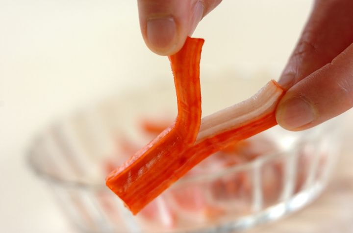 小松菜ののり和えの下準備2