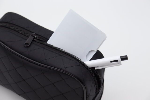 ダイソー ファイル風ふせん（CHN、パープル＆グレー、90枚） 持ち運び