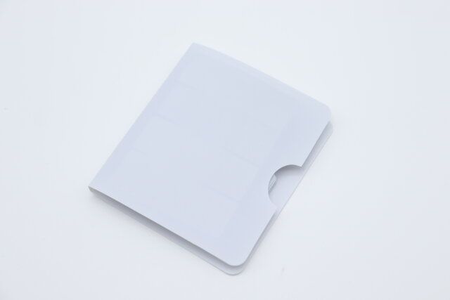 ダイソー ファイル風ふせん（CHN、パープル＆グレー、90枚）